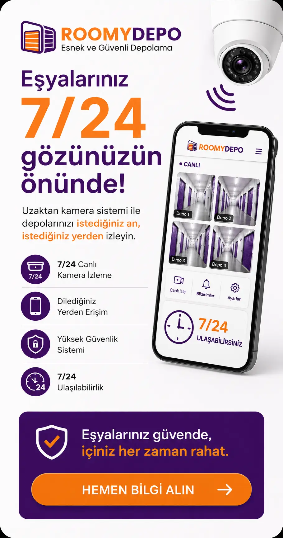 güvenli eşya depolama